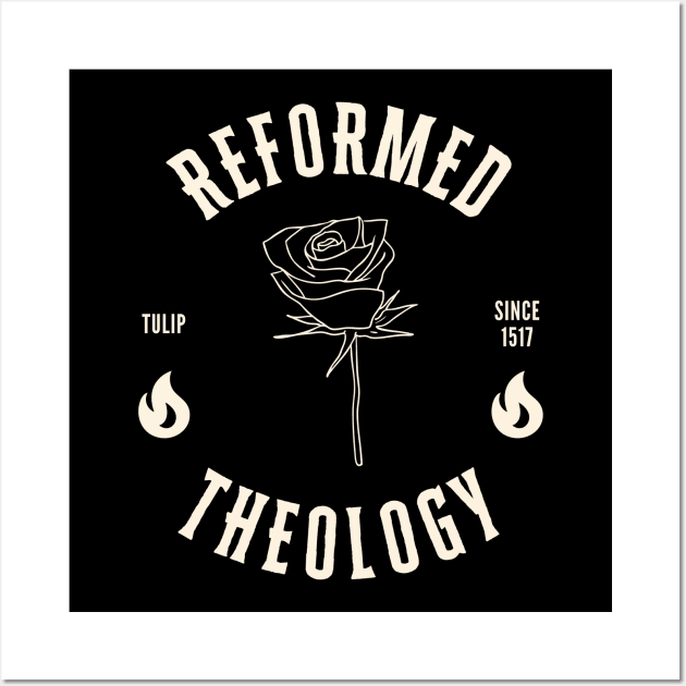 Tulip since 1517 reformed theology gold design Wall Art by Patrickchastainjr